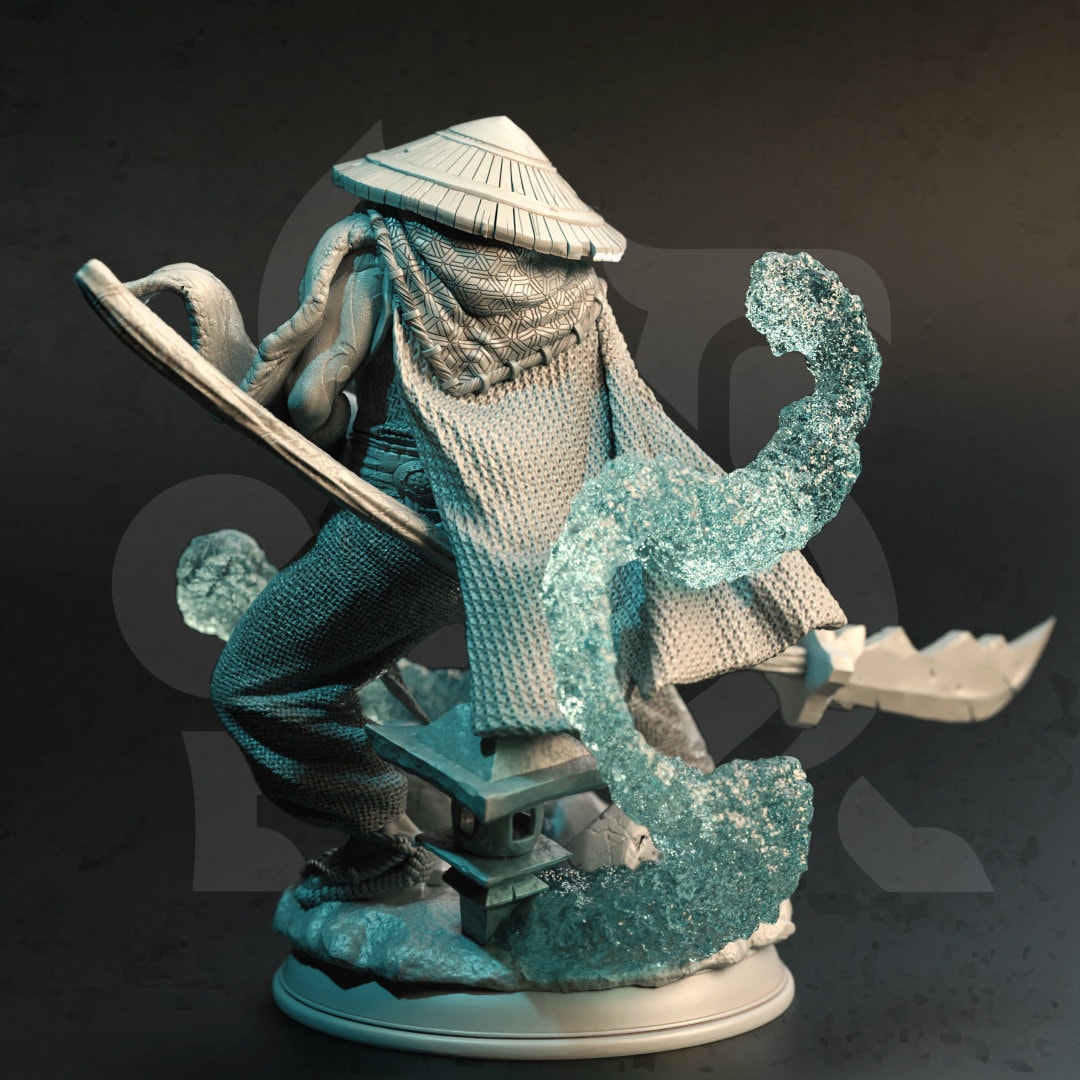 Divine Monk Resin Miniature Figure alternate view 2