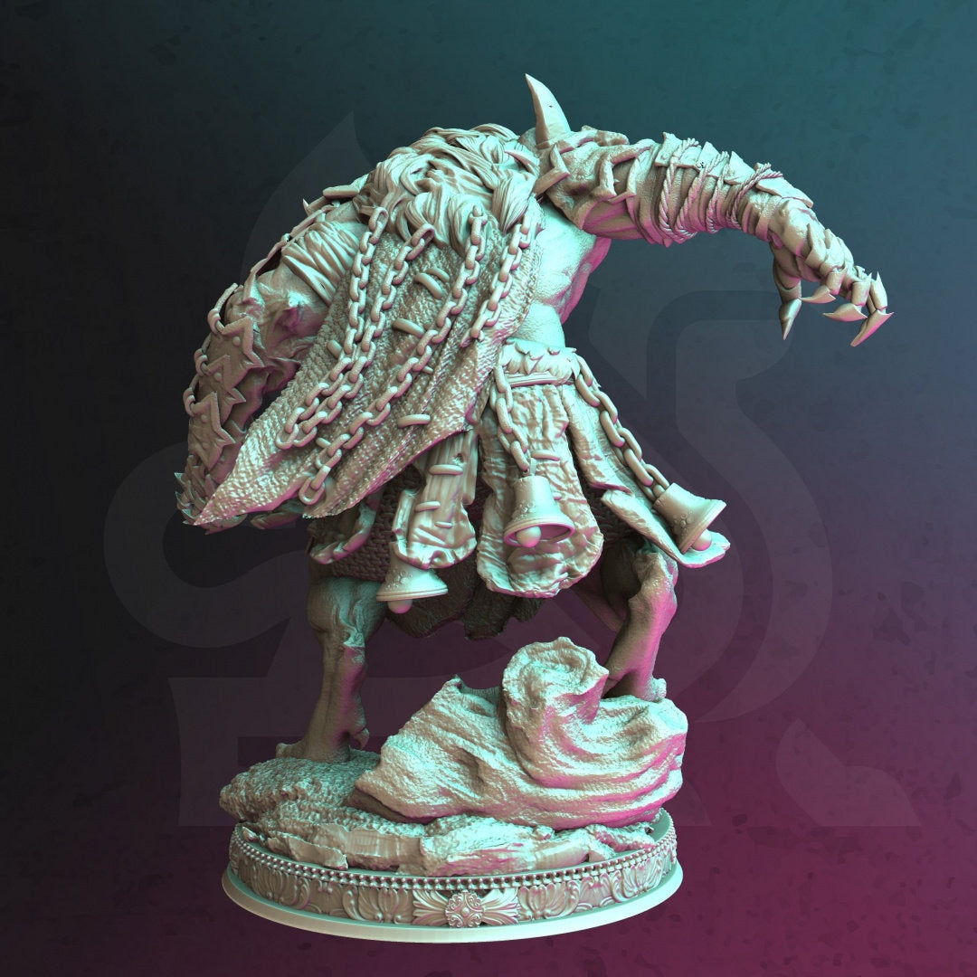 Werewolf Knight Resin Miniature Figure alternate view 2