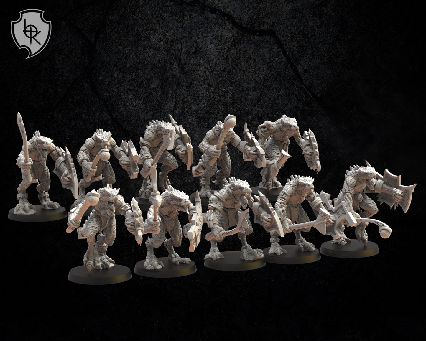 Ezocamtl Warrior Unit x10 Resin Miniatures Set product image