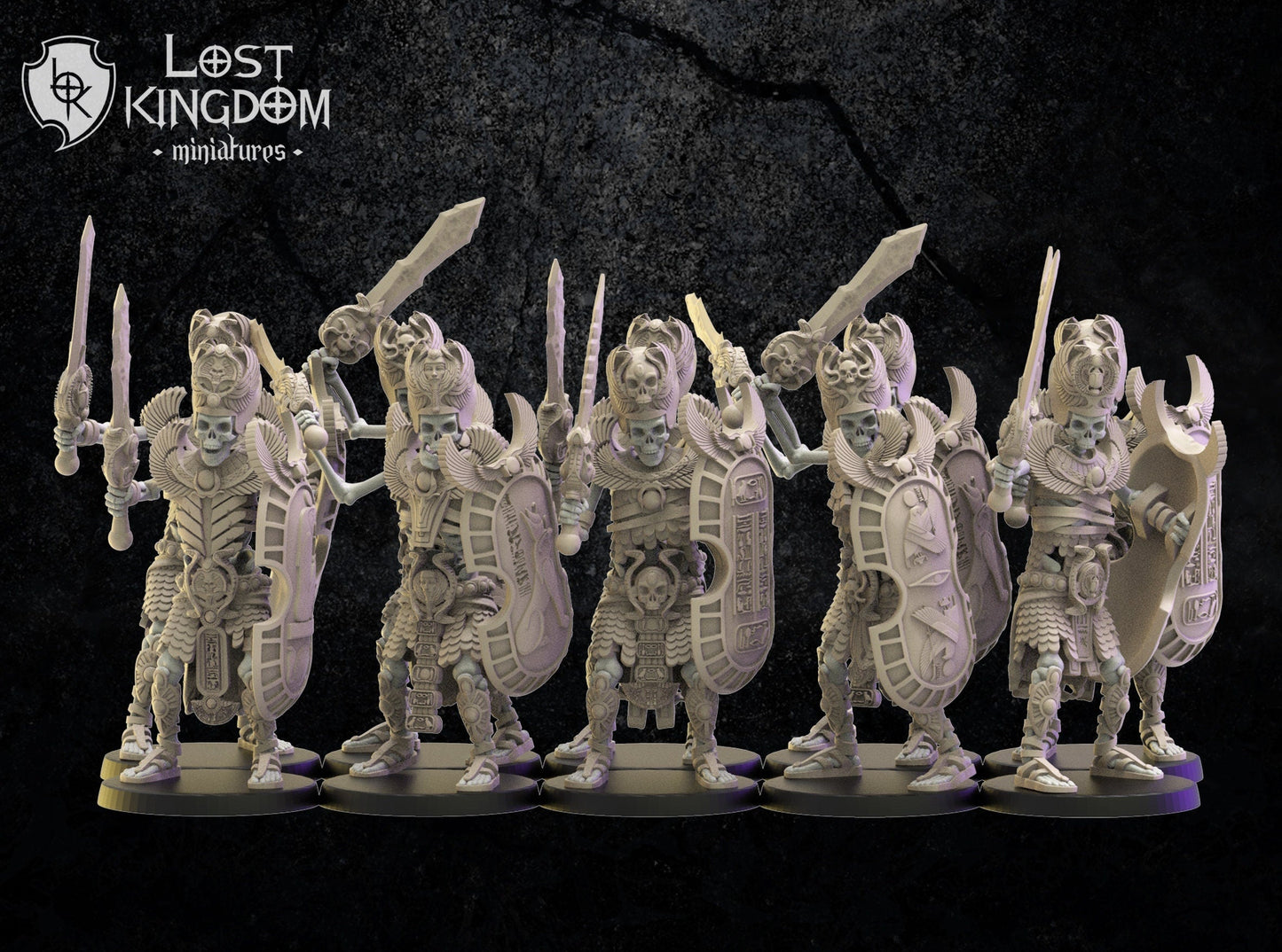 Amun-Re Guard x10 Resin Miniatures Set alternate view 3