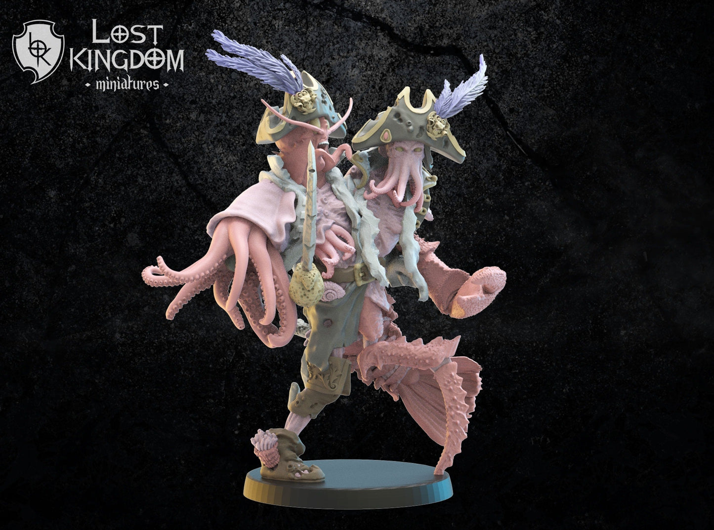 Conjoined Twin Captains Resin Boss Miniature alternate view 3