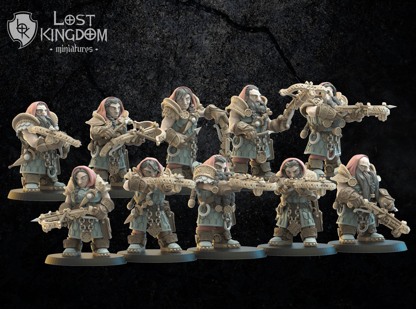 Niavellir Dwarf Riflemen x10 Resin Upgrade Parts alternate view 3