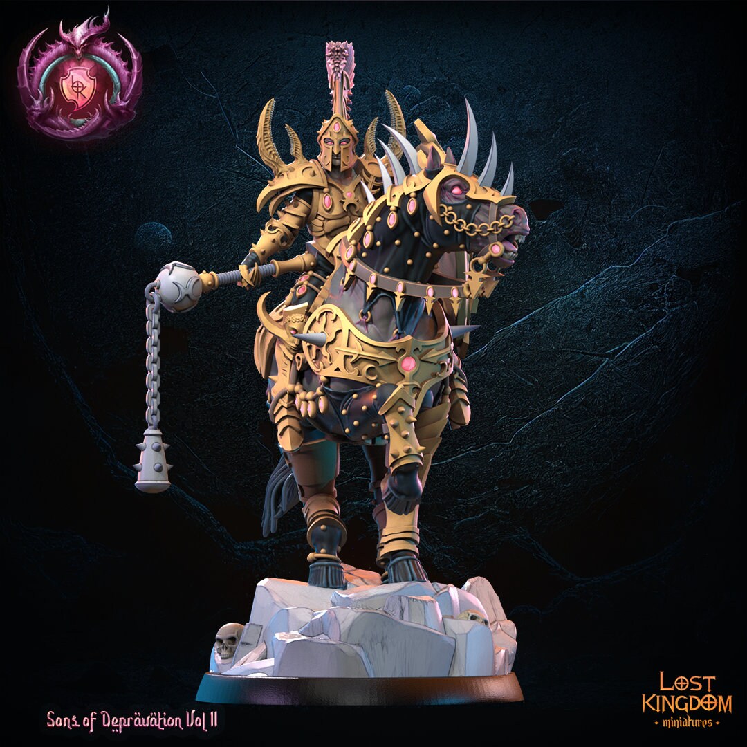 Eidrian Slice, Perversion Knight Hero Resin Boss Miniature alternate view 3