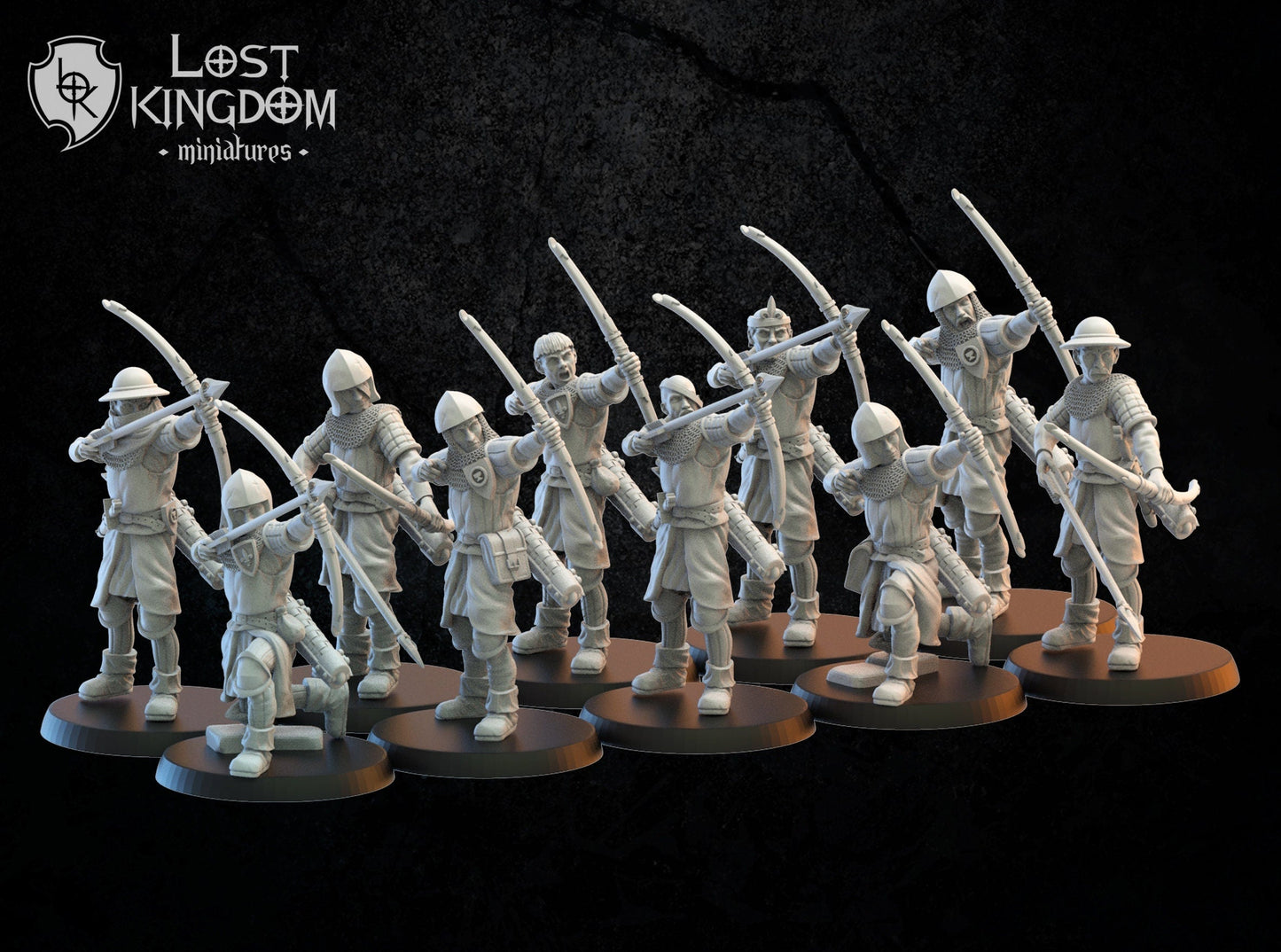 Footsoldiers of Mercia x10 Resin Miniatures Set alternate view 2