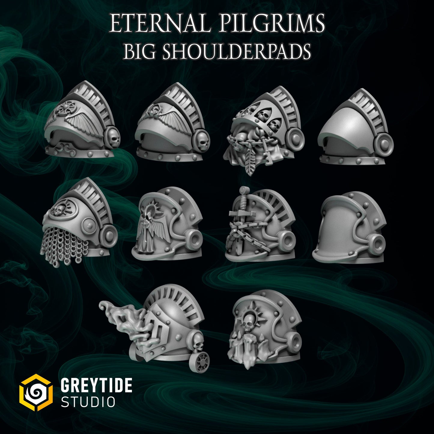 Eternal Pilgrim Big Shoulderpads x10 Resin Upgrade Parts product image