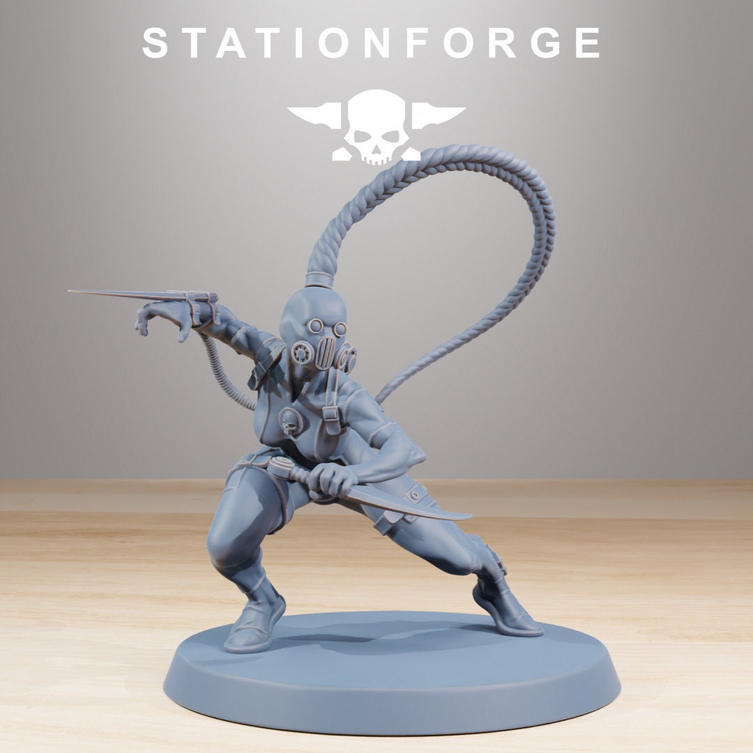 GrimCorp Bounty Hunters x10 Resin Miniatures Set alternate view 5