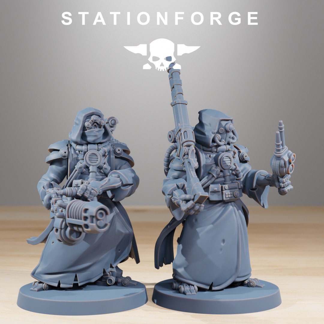 Scavenger Cyborgs x10 Resin Miniatures Set alternate view 5