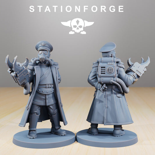 GrimGuard Officers Resin Miniature Figure alternate view 2