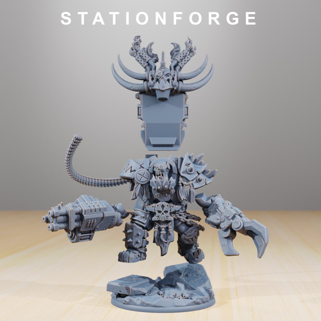 Orkaz Grand Nutta Resin Miniature Figure alternate view 4