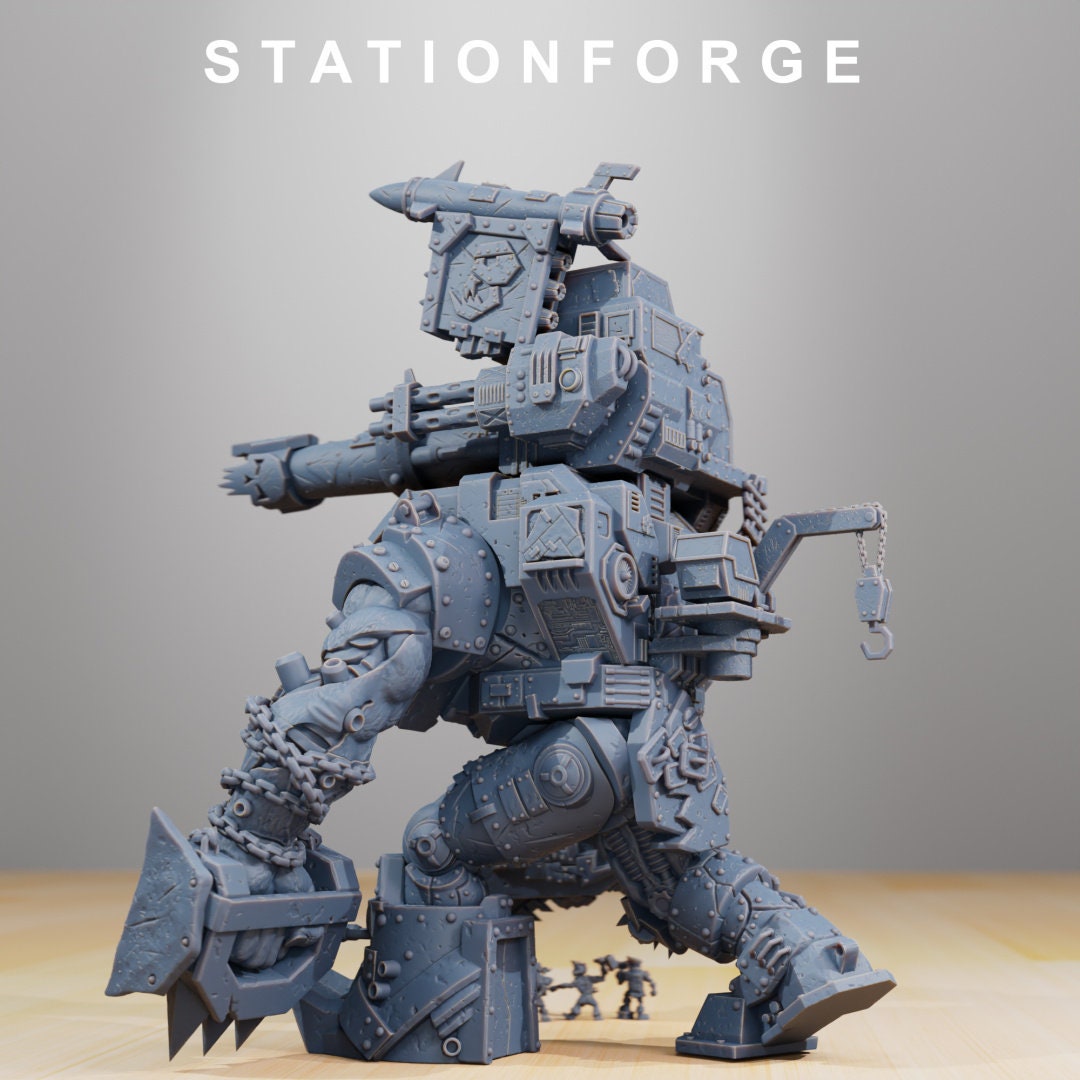 Orkaz Mega Steppa Resin Miniature Figure alternate view 5