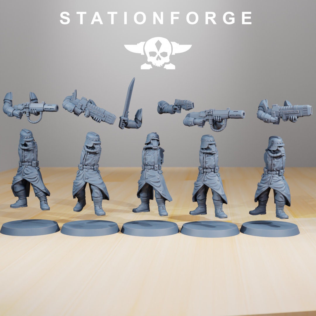 GrimGuard Evaporators x5 Resin Miniatures Set alternate view 2