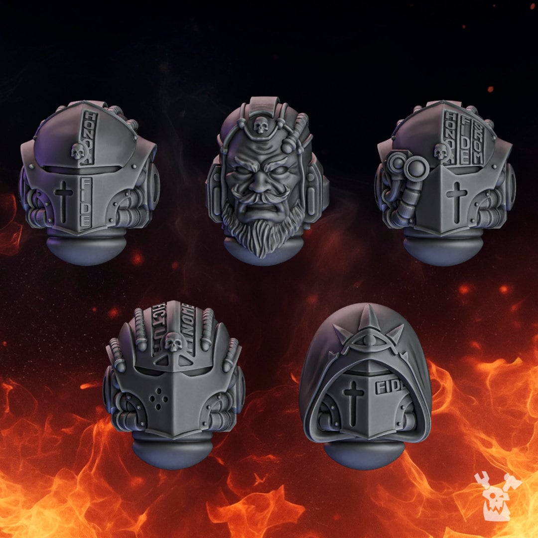 Pactum Aeternum Crusader Helmet Set x10 Resin Upgrade Parts product image