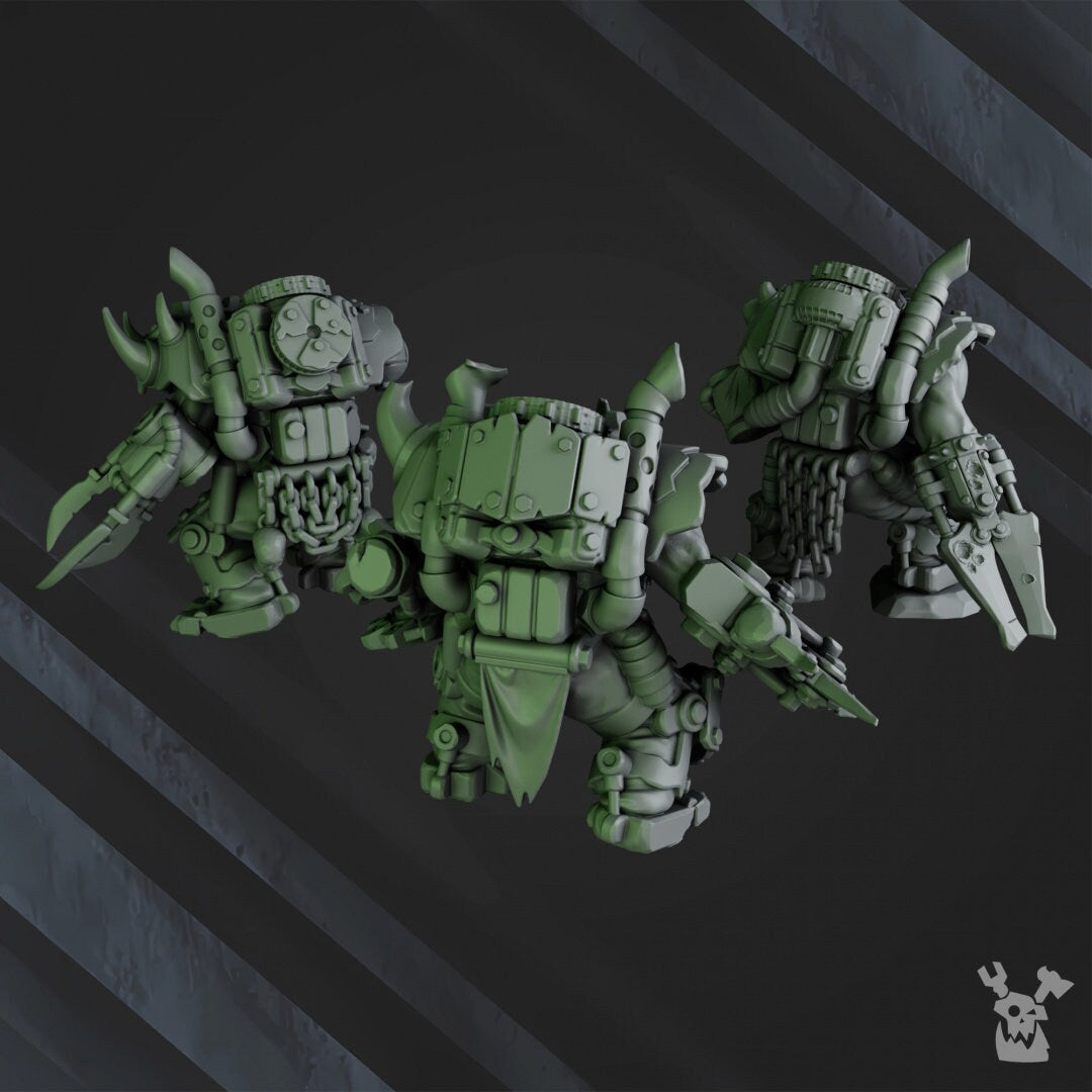 'Eavy Strikerz Posse x3 Resin Miniatures Set alternate view 3