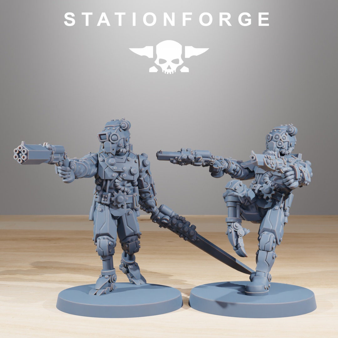 Scavenger Security Patrol x10 Resin Miniatures Set alternate view 5