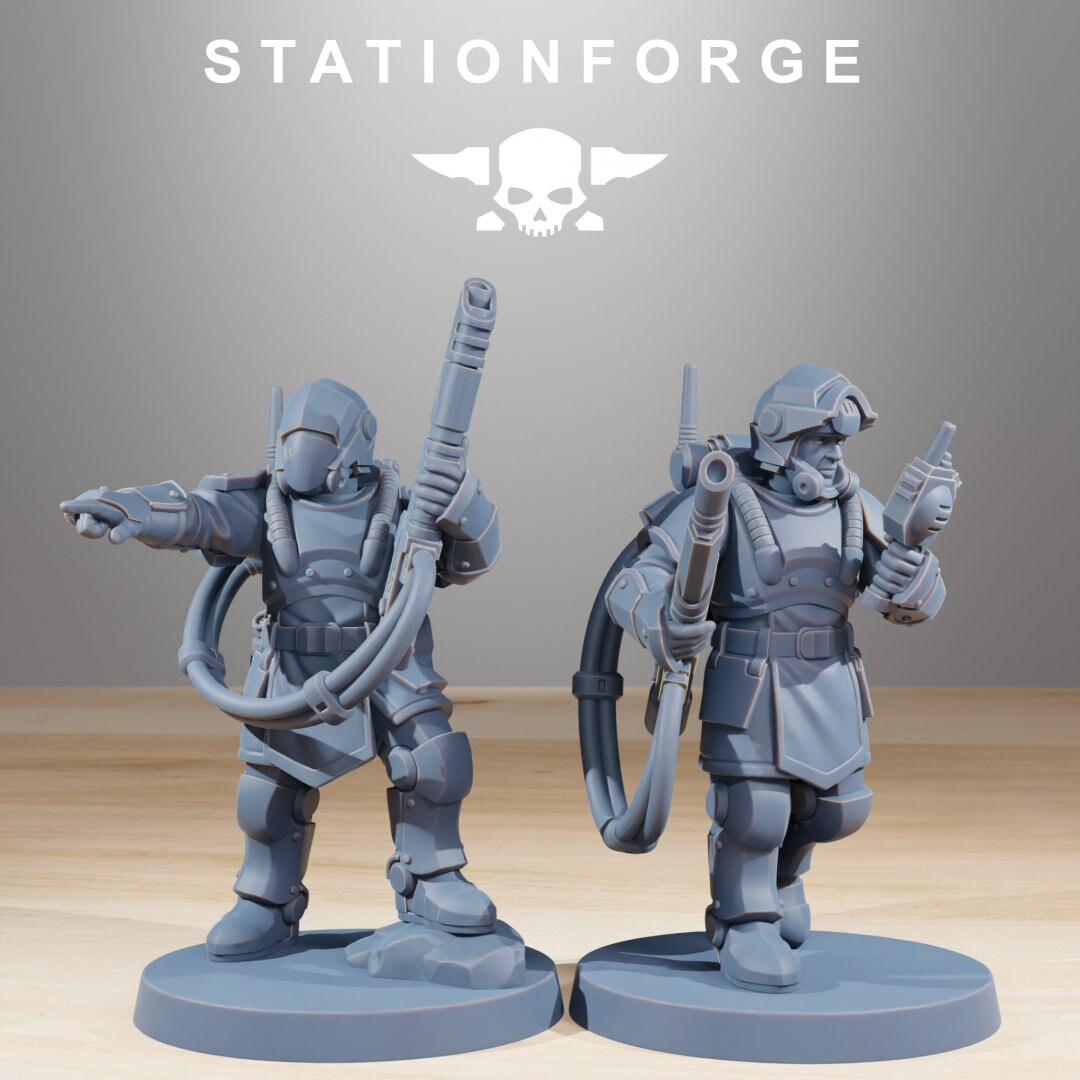 Royal Guard Commandos x10 Resin Miniatures Set alternate view 5