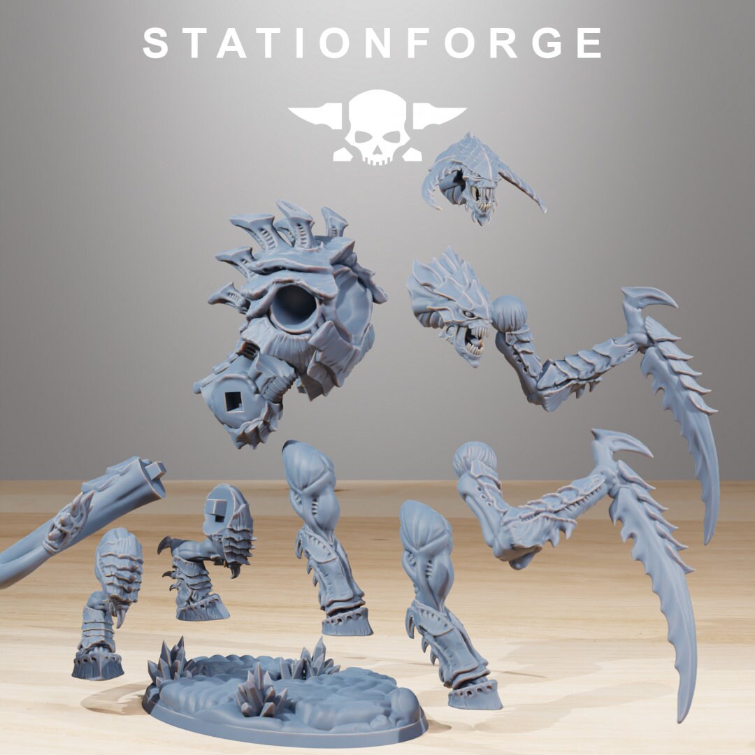 Xenarid Necrothorn Resin Miniature Figure alternate view 4