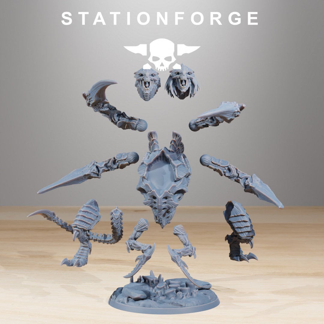 Xenarid Ravager Howler Resin Miniature Figure alternate view 5
