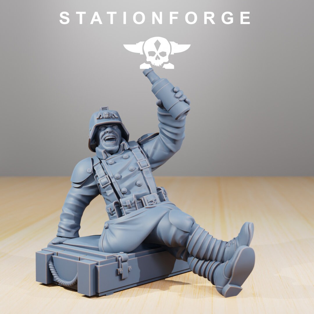 GrimGuard Comrades Resin Miniature Figure alternate view 5