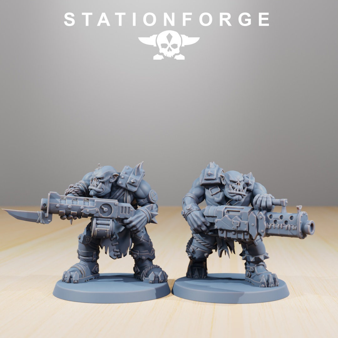 Orkaz Strappaz x10 Resin Miniatures Set alternate view 5