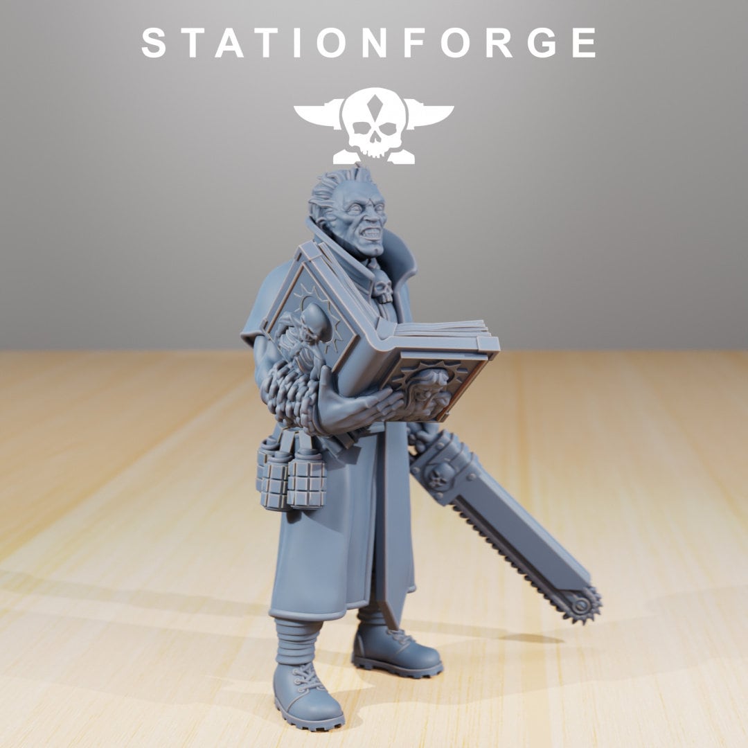 GrimGuard Priest Resin Miniature Figure alternate view 2