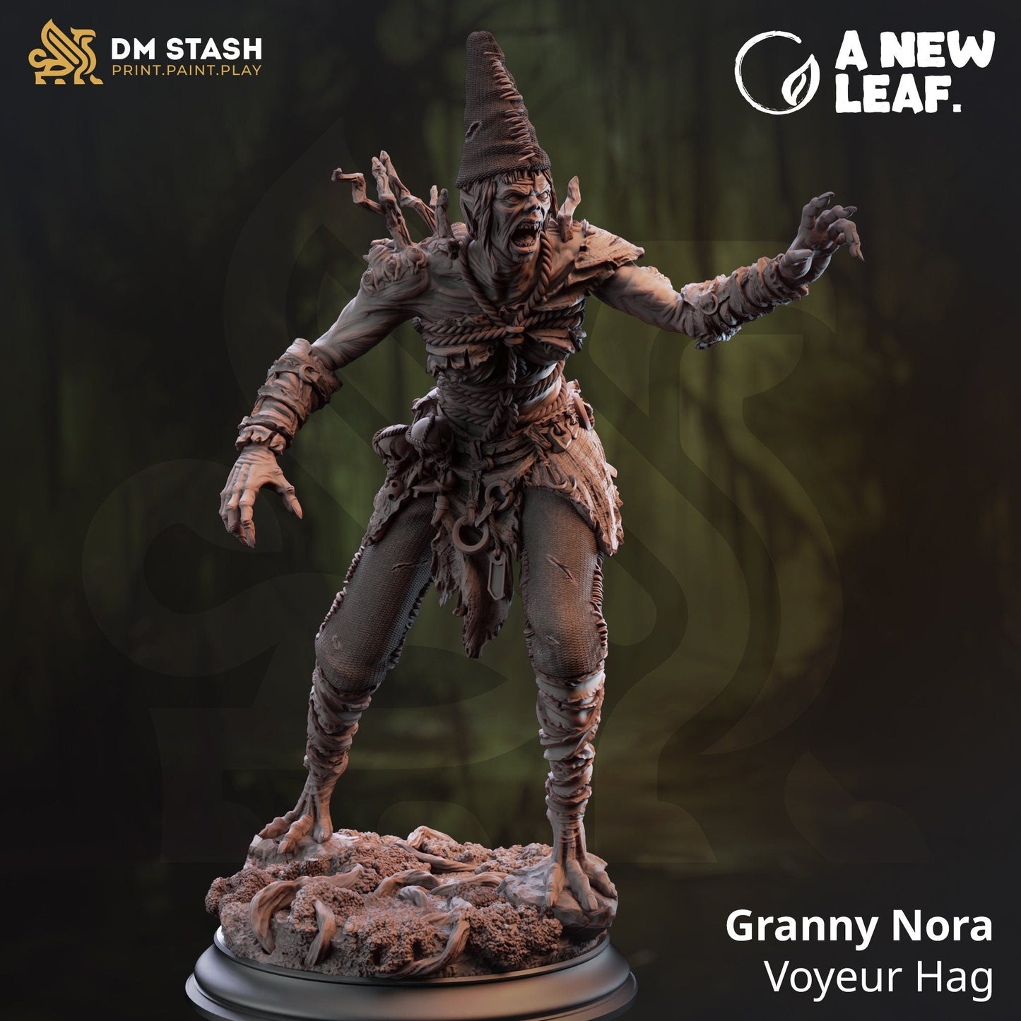Granny Nora the Hag Resin Miniature Figure product image