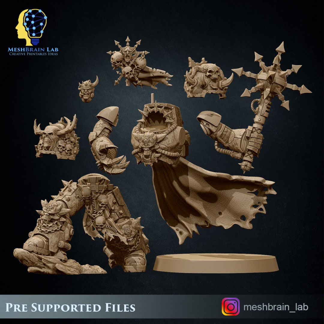 Doom Marine Chosen, Resin Miniature Figure alternate view 5