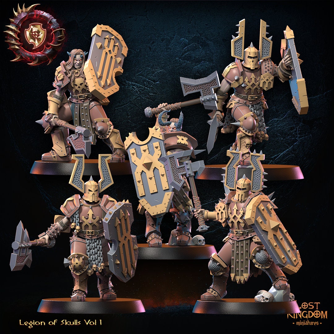 Skull Collectors x10 Resin Miniatures Set alternate view 2
