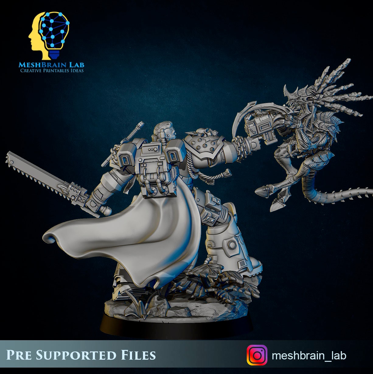Imperial Marine Vs Swarm Warrior Resin Upgrade Parts alternate view 4