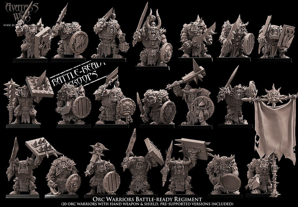 Orc Warriors x20 Resin Miniatures Set product image