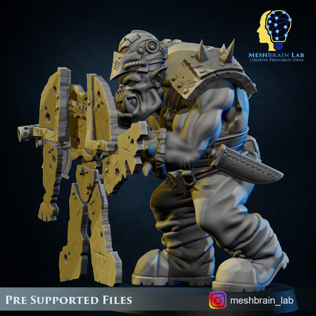 Ork Commando Stealth Master Resin Miniature Figure alternate view 4