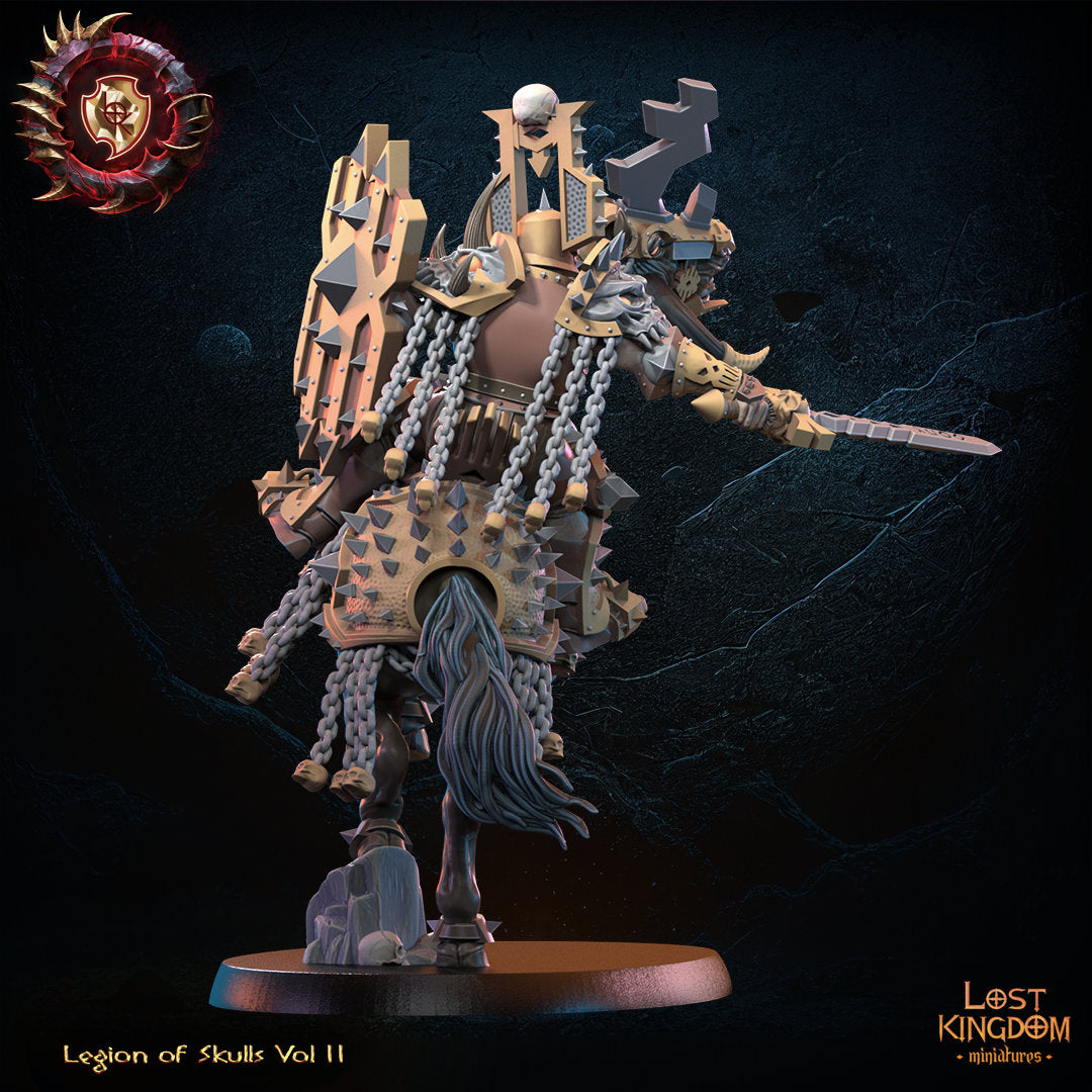 Vorr, Skull Knight Champion Resin Boss Miniature alternate view 4