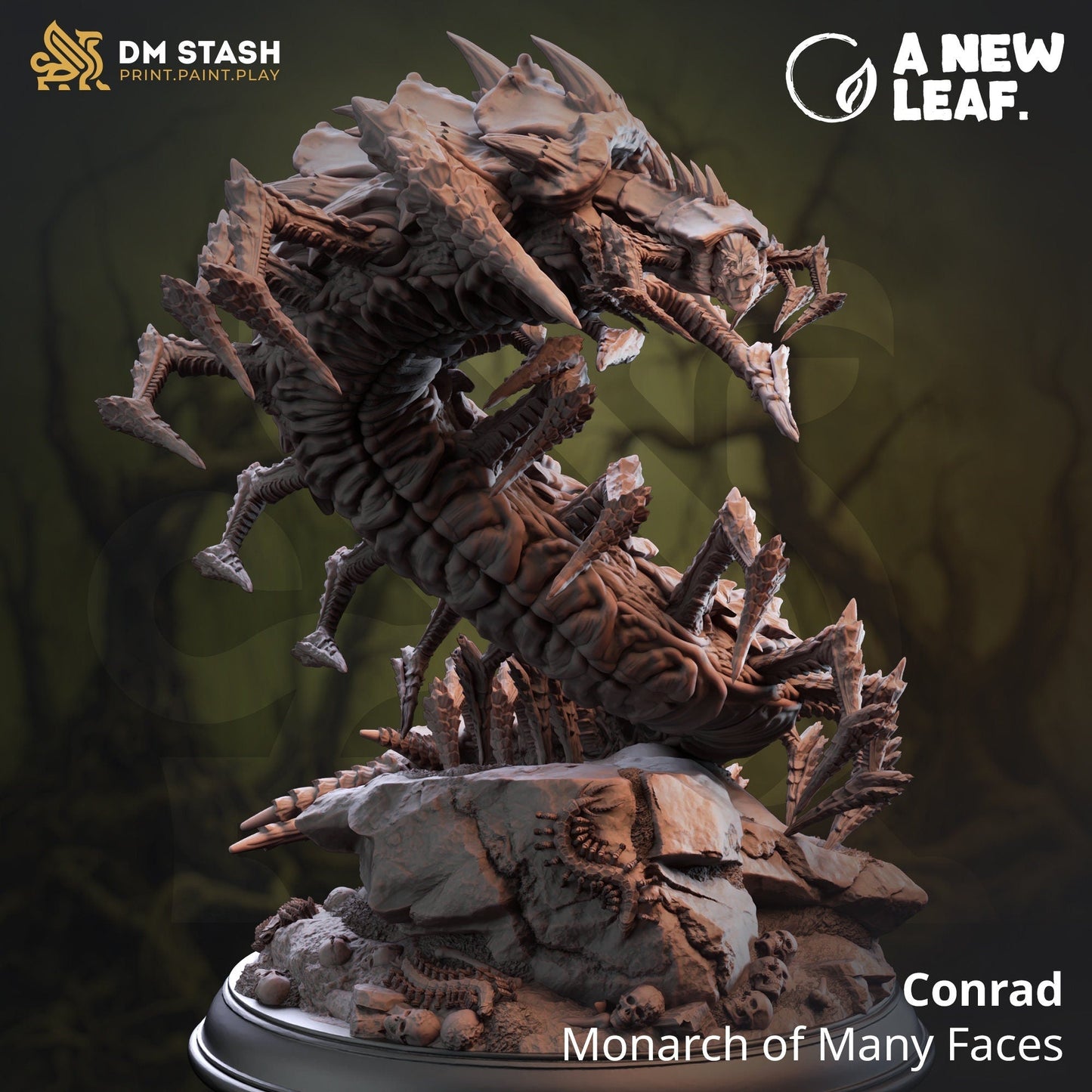 Conrad: Monarch of Many Faces Resin Miniature Figure product image