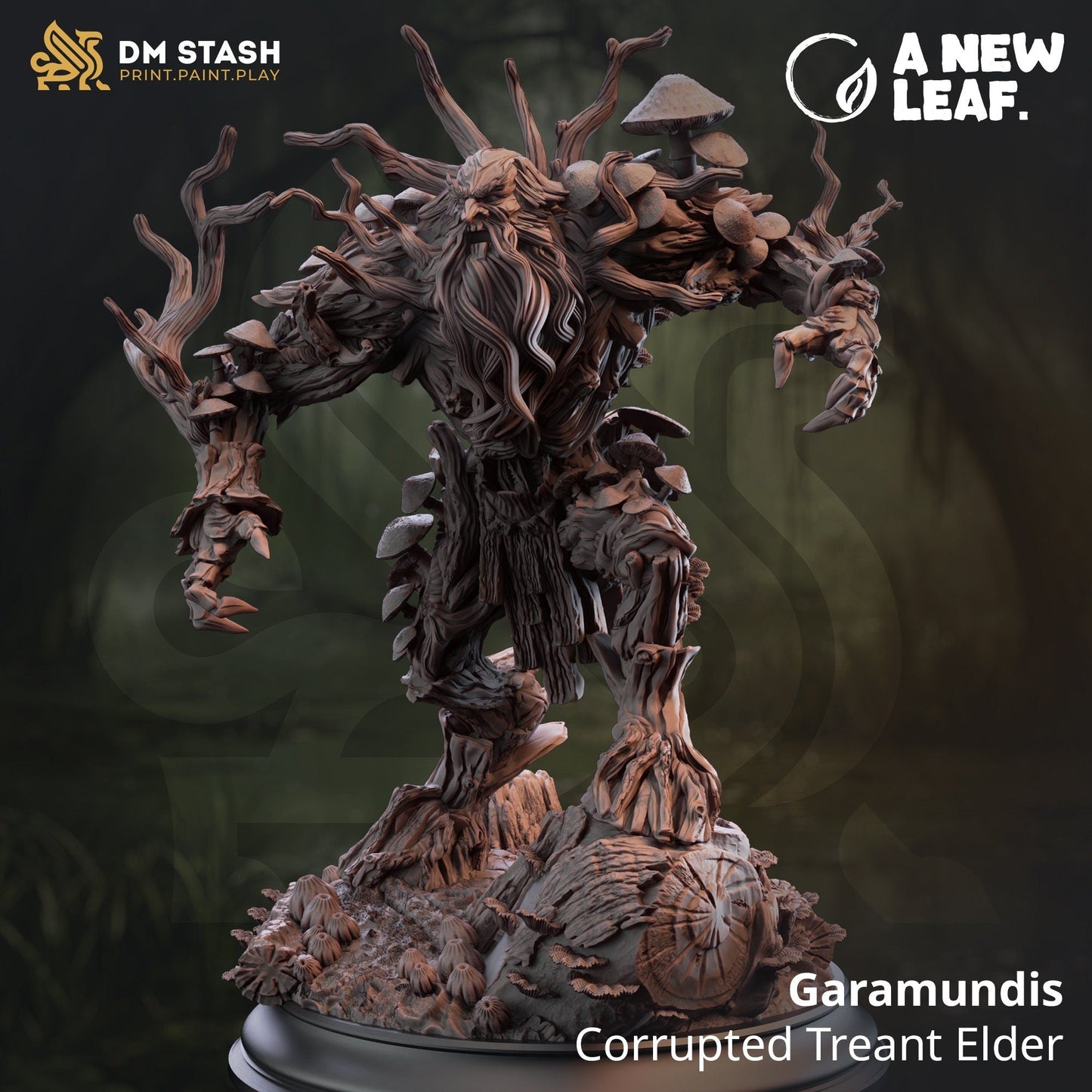 Garamundis - Corrupted Treant Elder Resin Miniature Figure product image