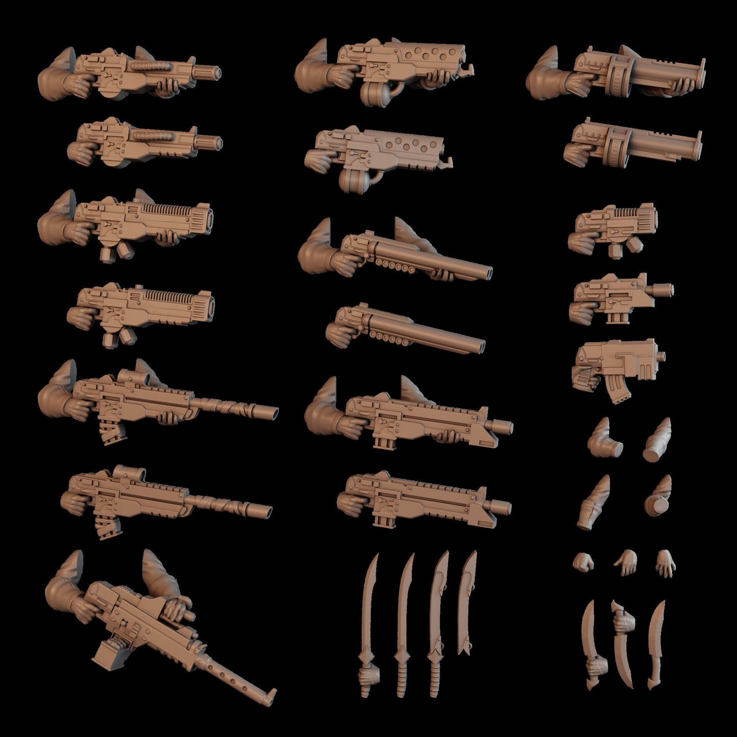 Bedouin Desert Stalkers x10 Resin Miniatures Set alternate view 3