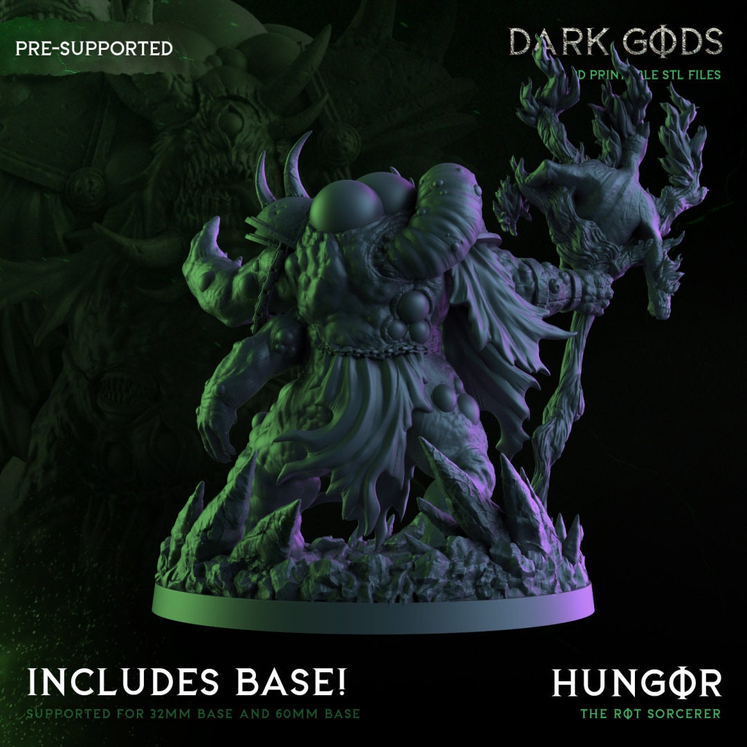 Hungor the Rot Sorcerer Resin Miniature Figure alternate view 2