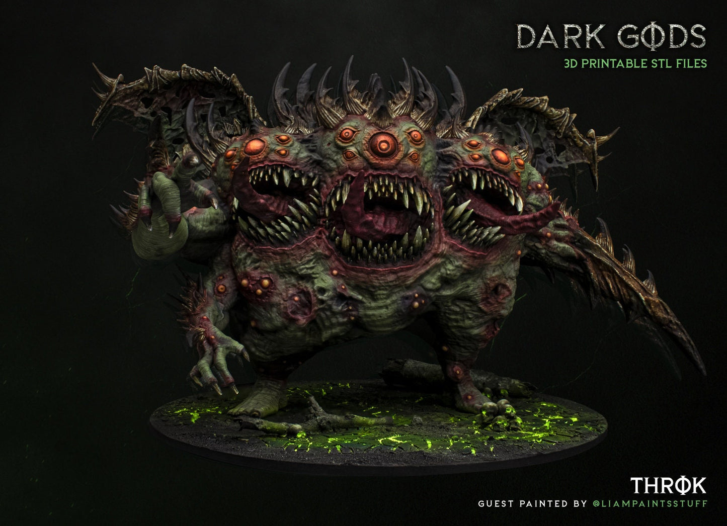 Throk, Master of the Hunt Resin Miniature Figure alternate view 2