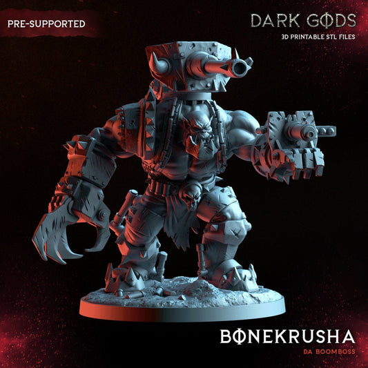 Orc BoneKrusha Resin Miniature Figure alternate view 2