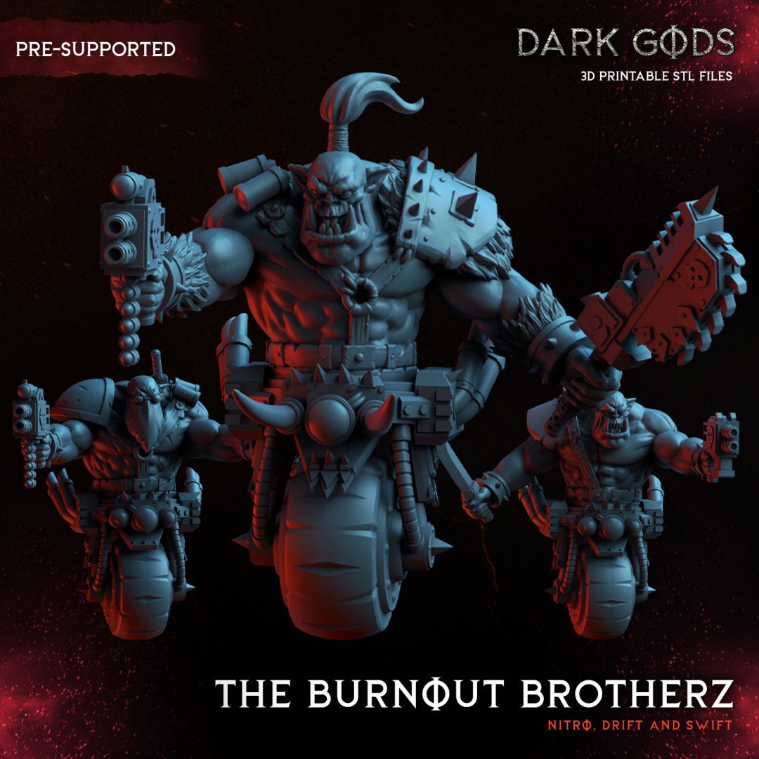 Burnout Brotherz Resin Miniature Figure product image