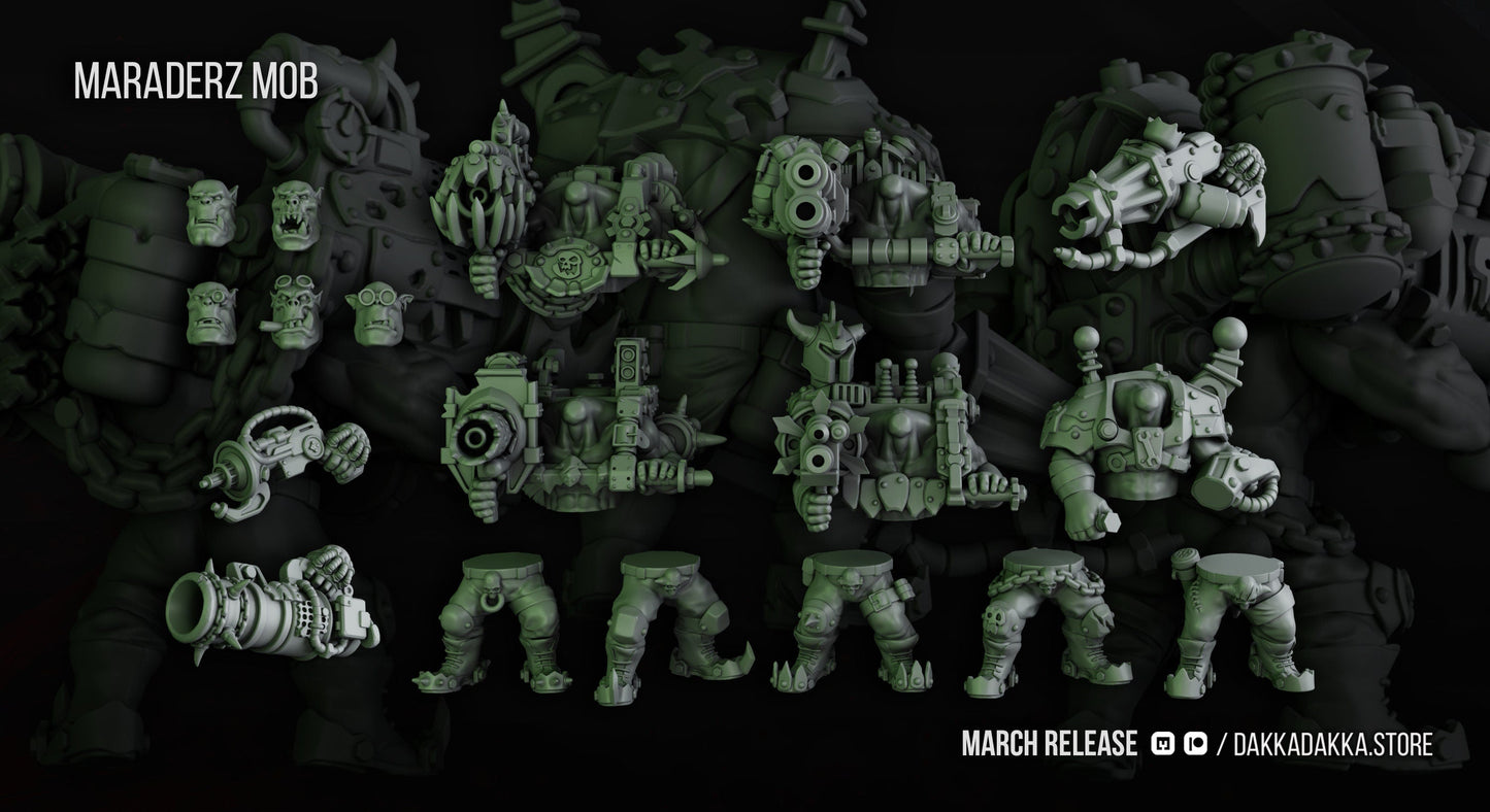 Ork Maradaz x5 Resin Miniatures Set alternate view 3