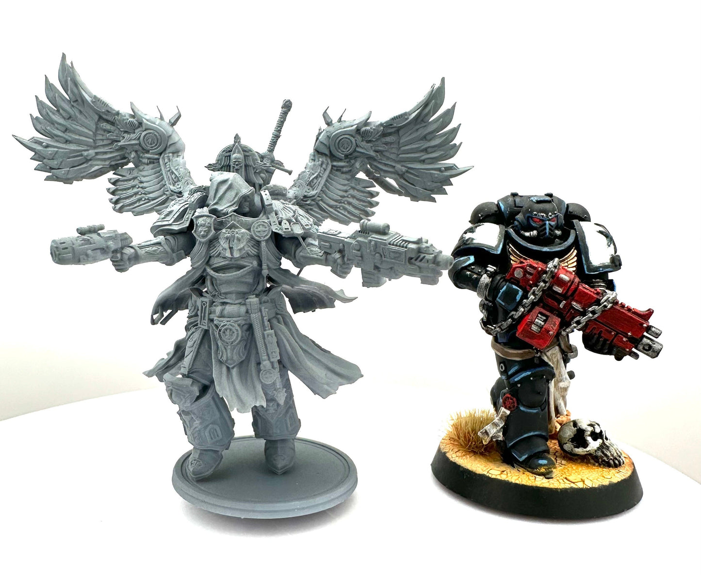 Cowled Angel Resin Miniature Figure alternate view 5