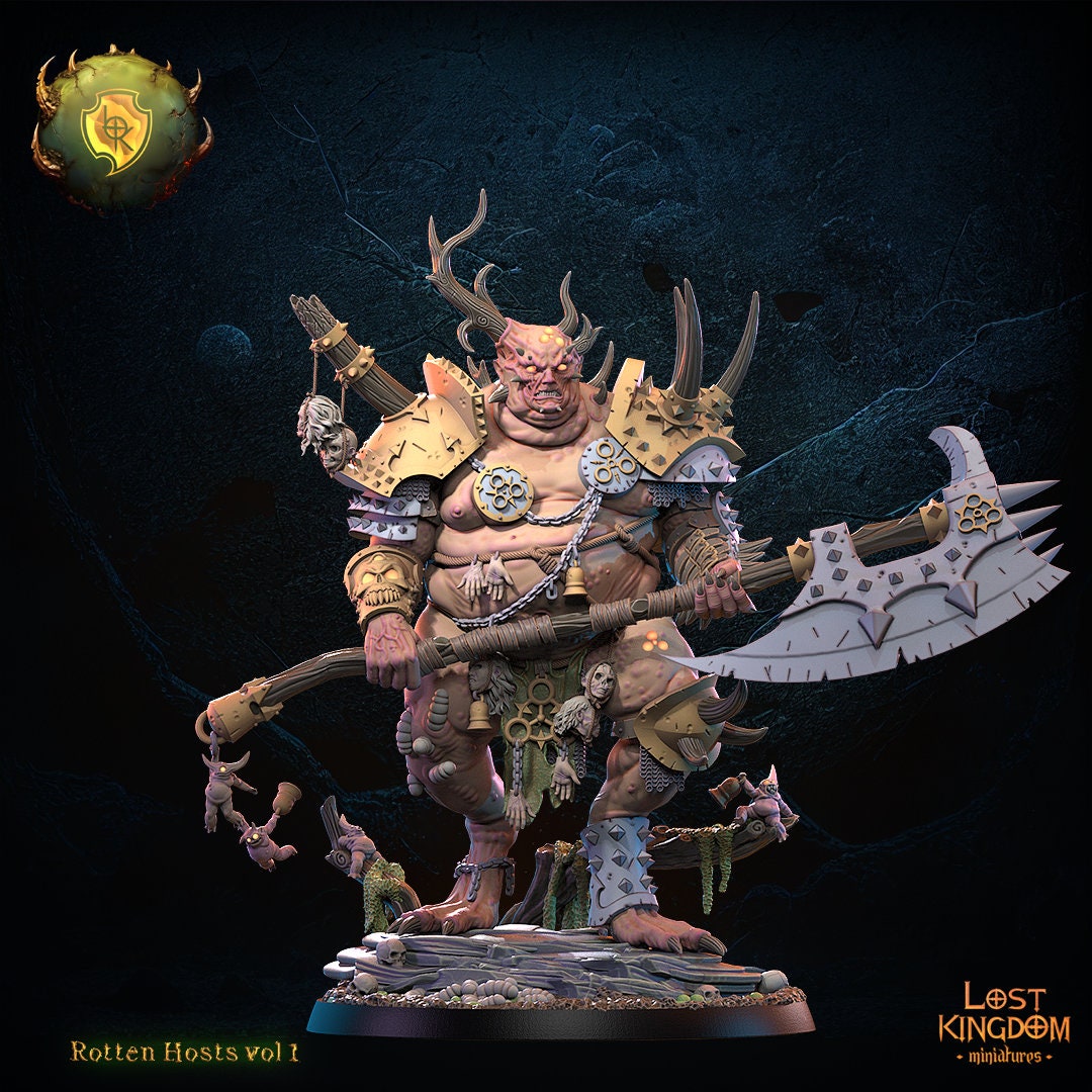 Rotten Daemon Prince Resin Boss Miniature alternate view 3
