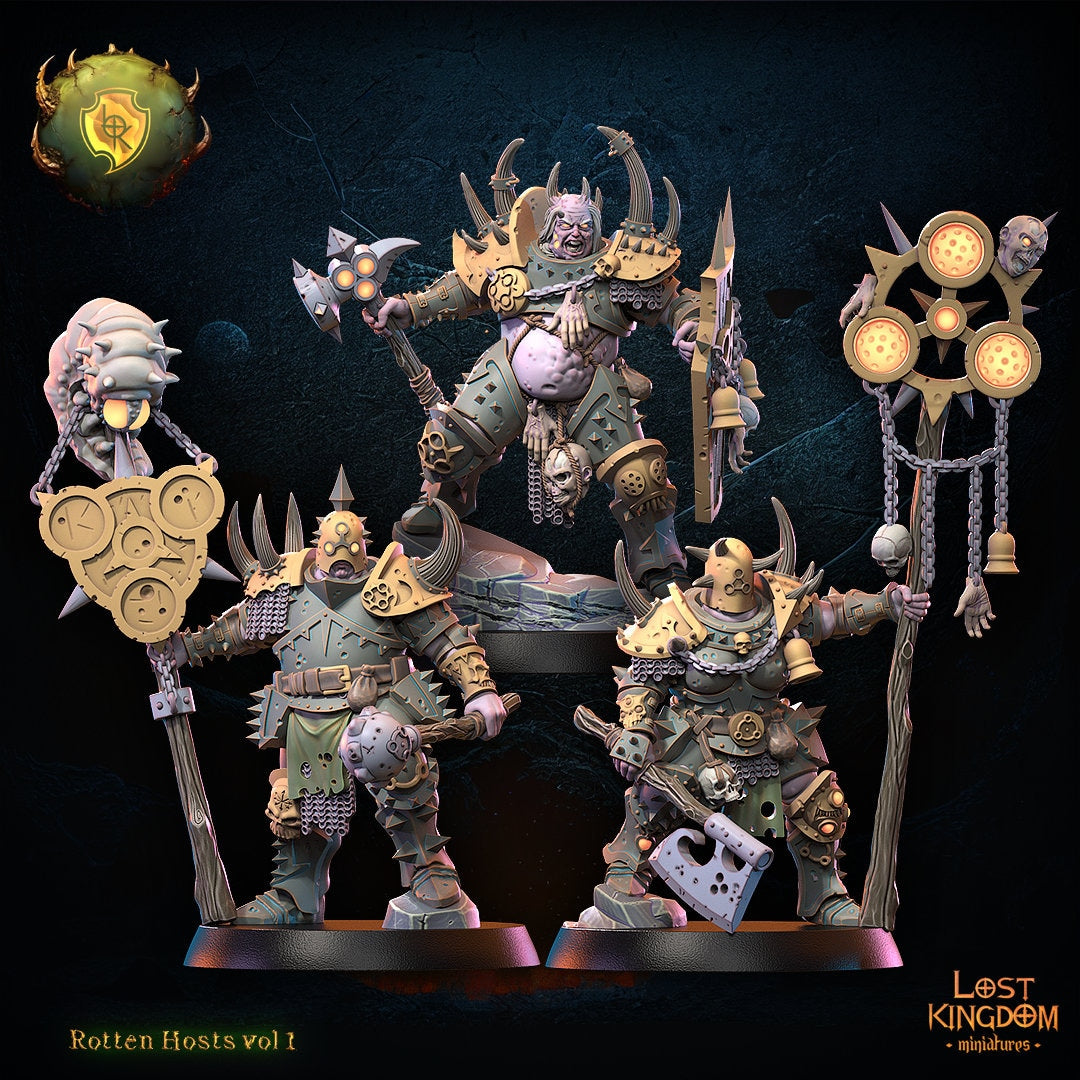 Rotten Knight Command Group Resin Boss Miniature product image