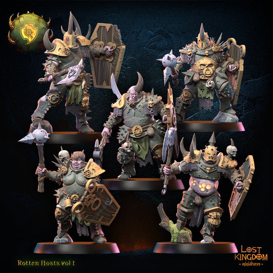 Rotten Knights x10 Resin Miniatures Set alternate view 2