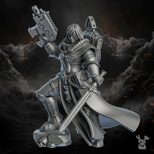 Sister Verid Resin Miniature Figure alternate view 2