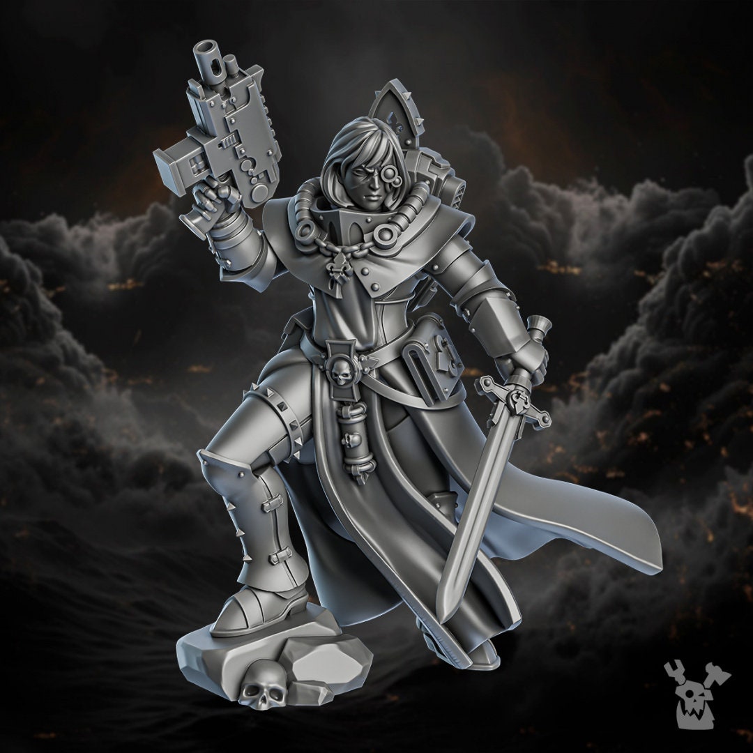 Sister Verid Resin Miniature Figure alternate view 4