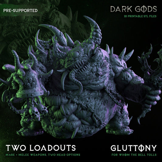Gluttony, the Bubonic One Resin Miniature Figure alternate view 2