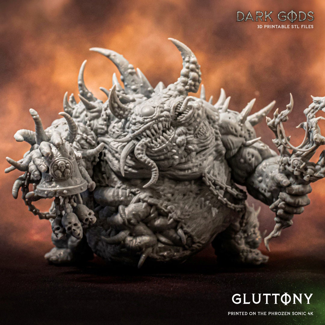 Gluttony, the Bubonic One Resin Miniature Figure alternate view 4
