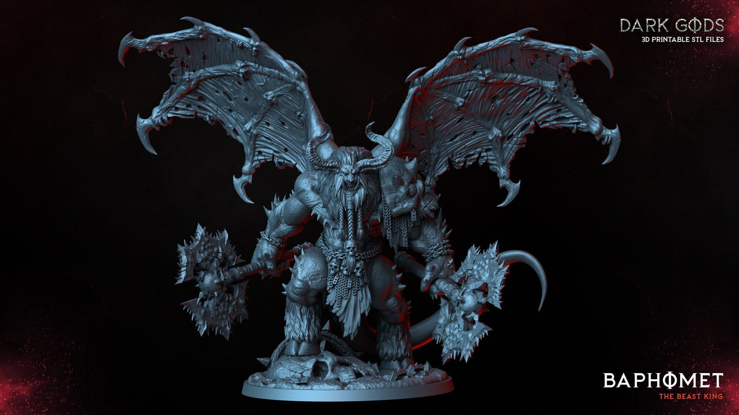 Baphomet the Beast King Resin Boss Miniature alternate view 4