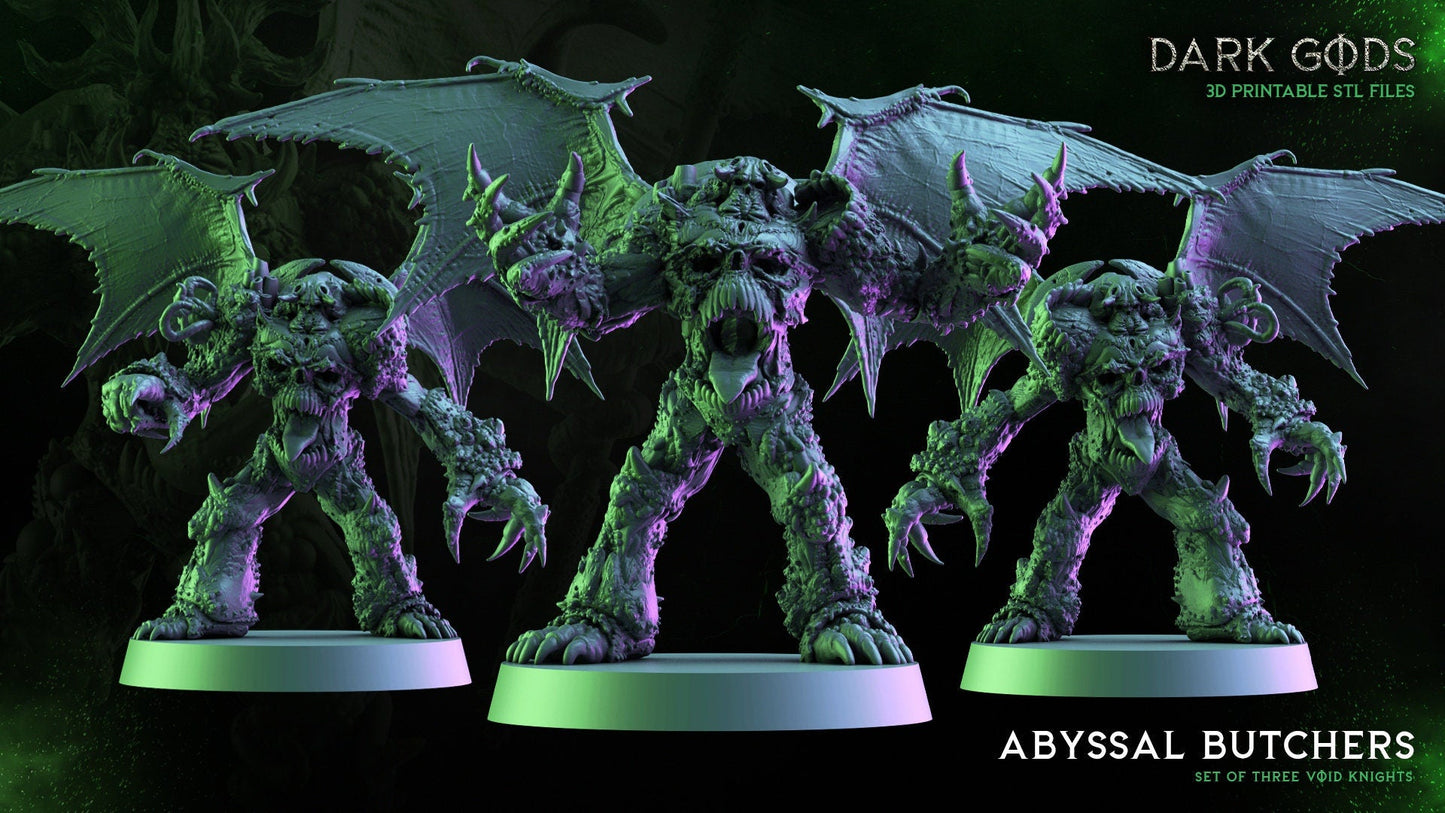 Abyssal butchers x3 Resin Miniatures Set alternate view 2