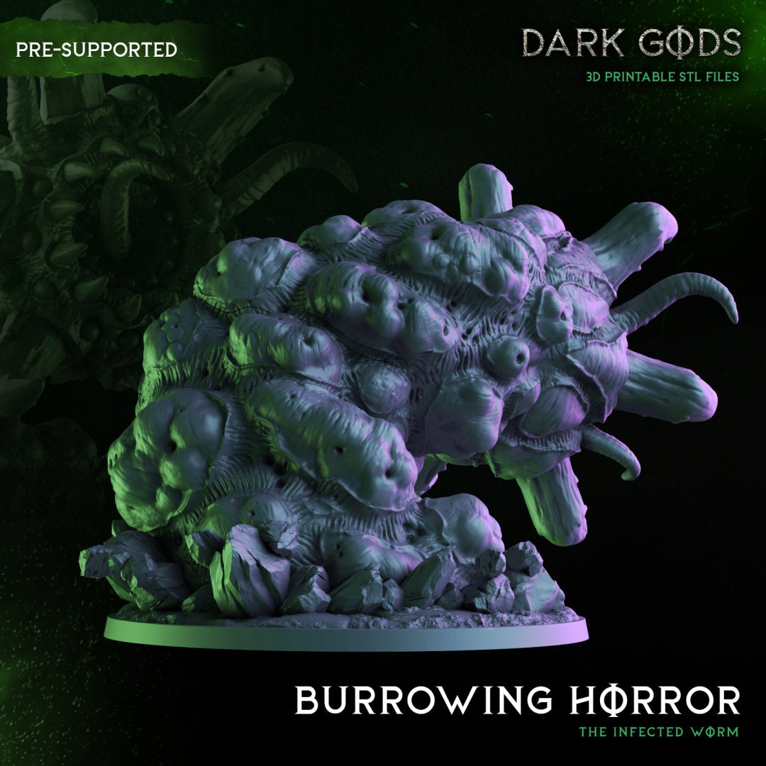 Burrowing Horror Resin Boss Miniature alternate view 2